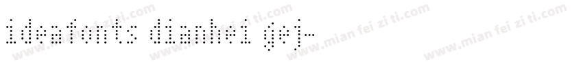 ideafonts dianhei gej字体转换